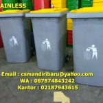 Tong sampah fiberglass kapasitas 240 liter
